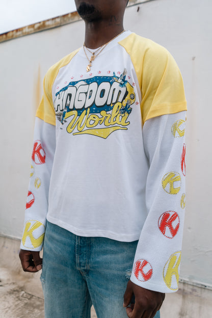 Rhinestone Thermal Longsleeve Raglan Tee