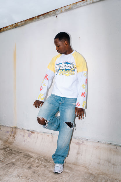 Rhinestone Thermal Longsleeve Raglan Tee