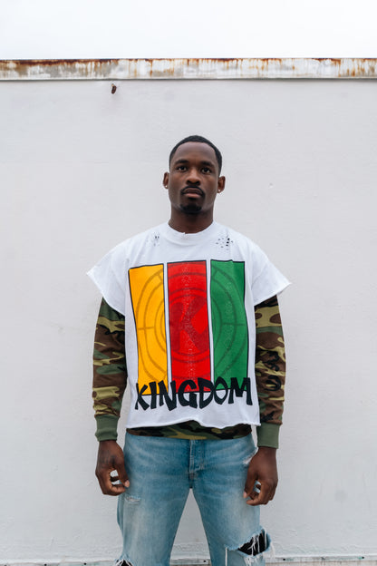 Double Layer Target Camo Oversized Longsleeve Tee