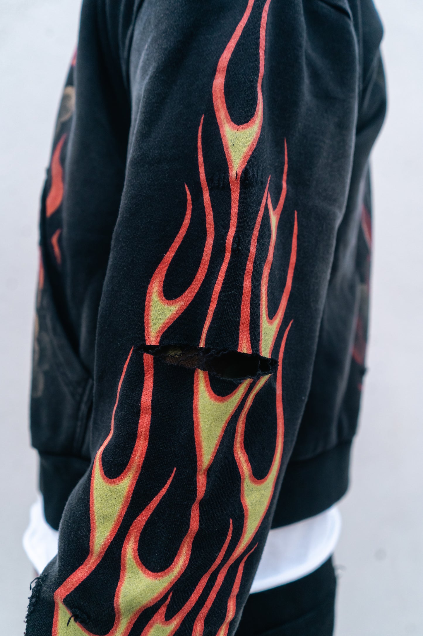 Python Cropped Zip Up Hoodie